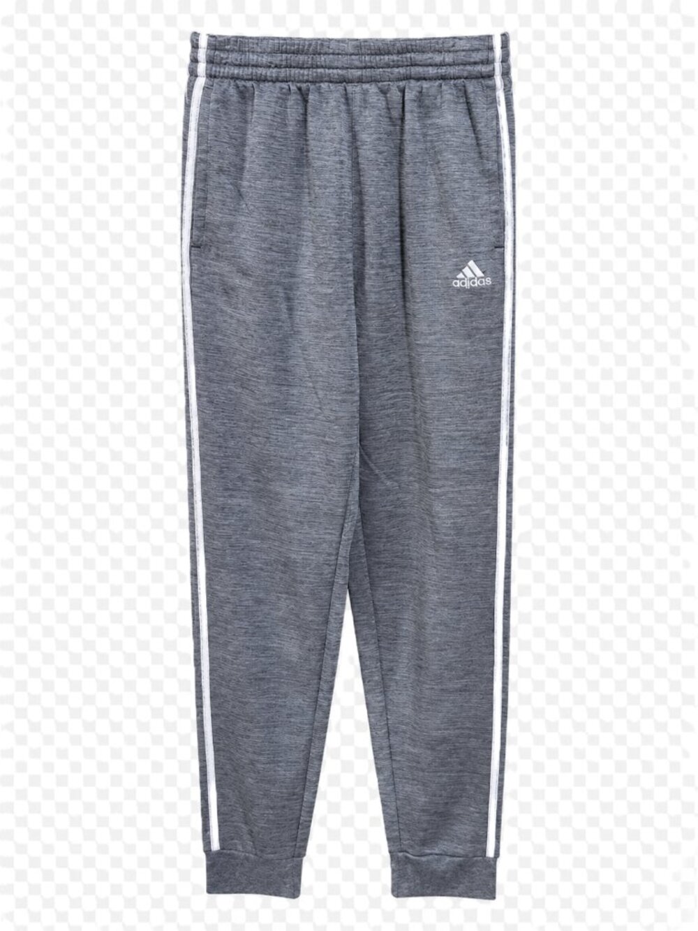 Adidas Gray & White Activewear Pants Pockets - Picture 1 of 3